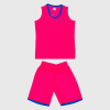 Dámska basketbalová súprava PEAK Basketball Uniform ružovo-modrá