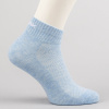 Peak Mideum Cut Socks Lt.Blue Melange Grey