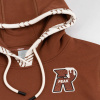 Dámska mikina s kapucňou Peak Right (Fleece Hoodie) hnedá