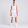 Dámska basketbalová súprava PEAK Basketball Uniform bielo-červená