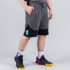 Basketbalové šortky Peak Underground MAGNETIC GREY