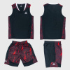 Detská basketbalová súprava (dres + trenírky) Peak Basketball Sets Match Kids čierna