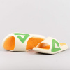 Peak Taichi Big Logo Slipper Rice White/
Fruit Green