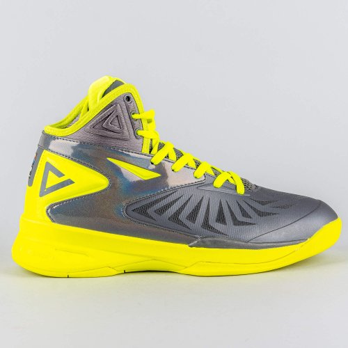 Peak Basketball Shoes Soaring II-5 Fiba Castle Cement/Fluorescent Yellow