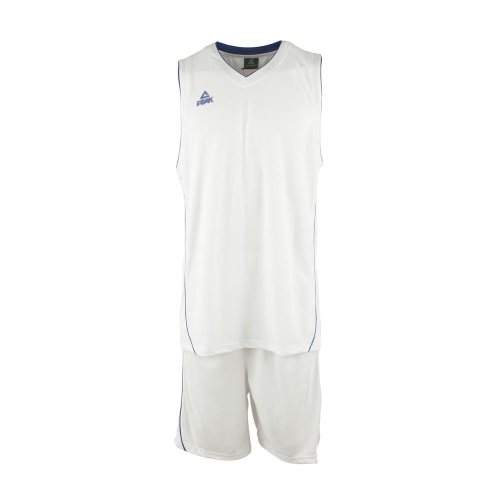 PEAK Men Basketball Uniform White/ Royal (F771103)