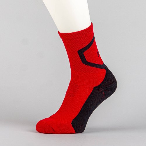 Basketbalové ponožky PEAK Basketball Pro Socks červeno-čierne